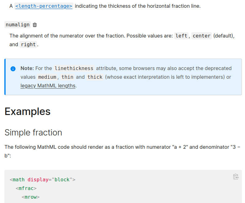 Shipping mathml in chrome 109